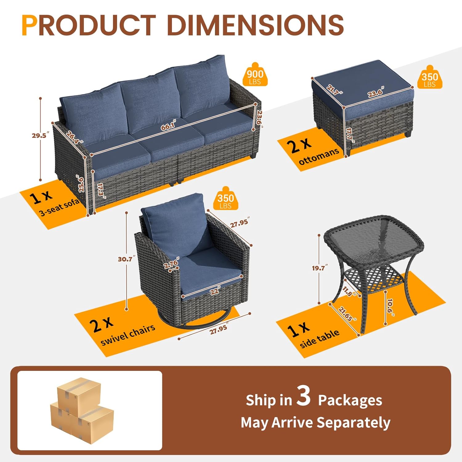 6pc Gray PE Rattan Sectional S - Outdoor Furniture On Sale review and price