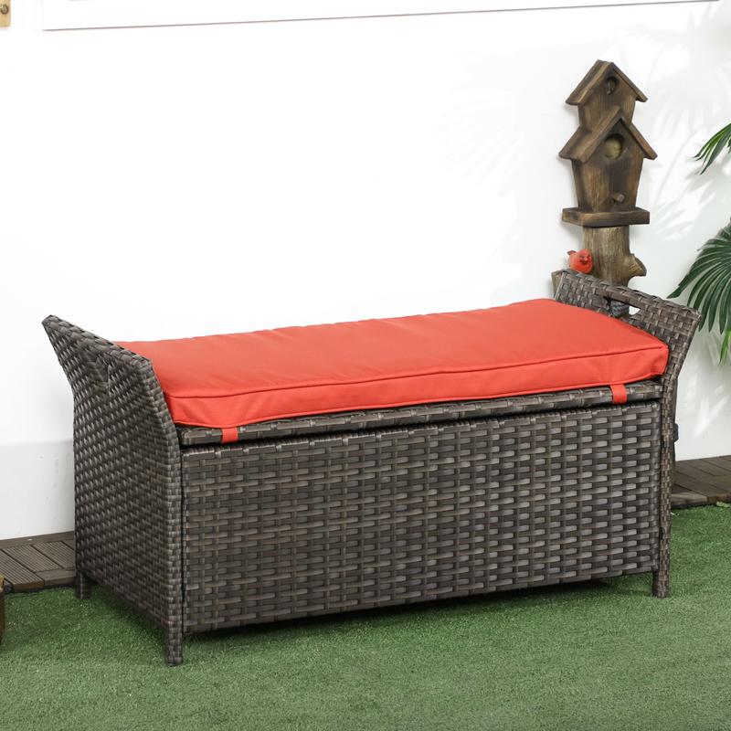 29 Gallon Patio Wicker Storage - Garden Storage Box review and price