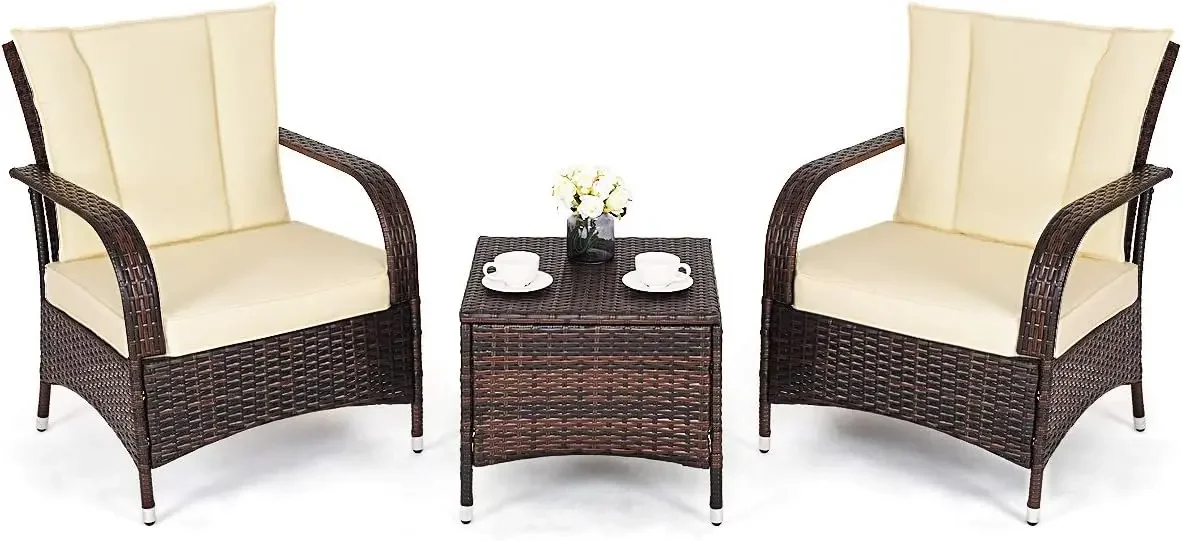 v Set 2 Wicker Chairs with Gla - Outdoor Furniture On Sale review and price