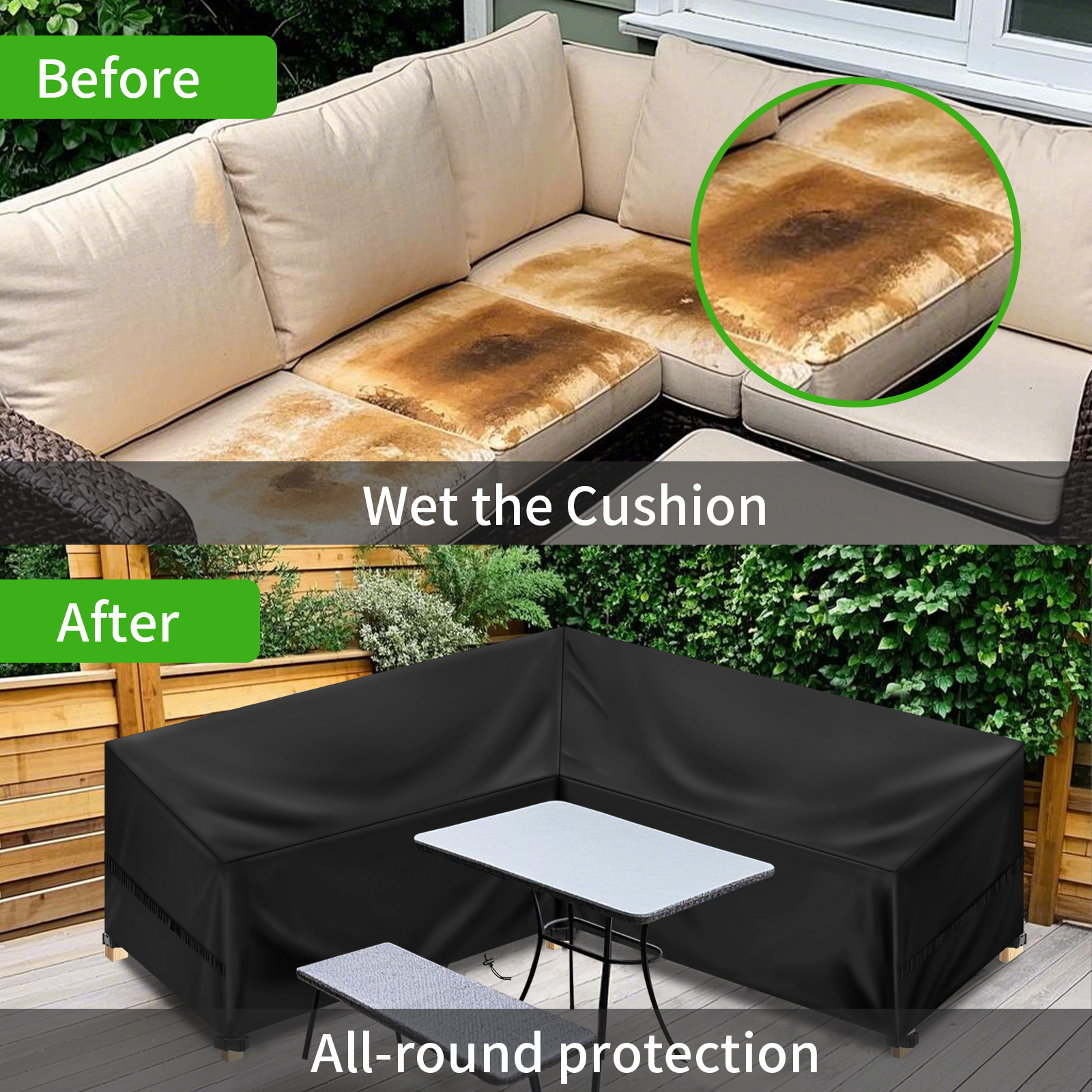 L Shape Furniture Waterproof C - Outdoor Furniture Cover Xl review and price