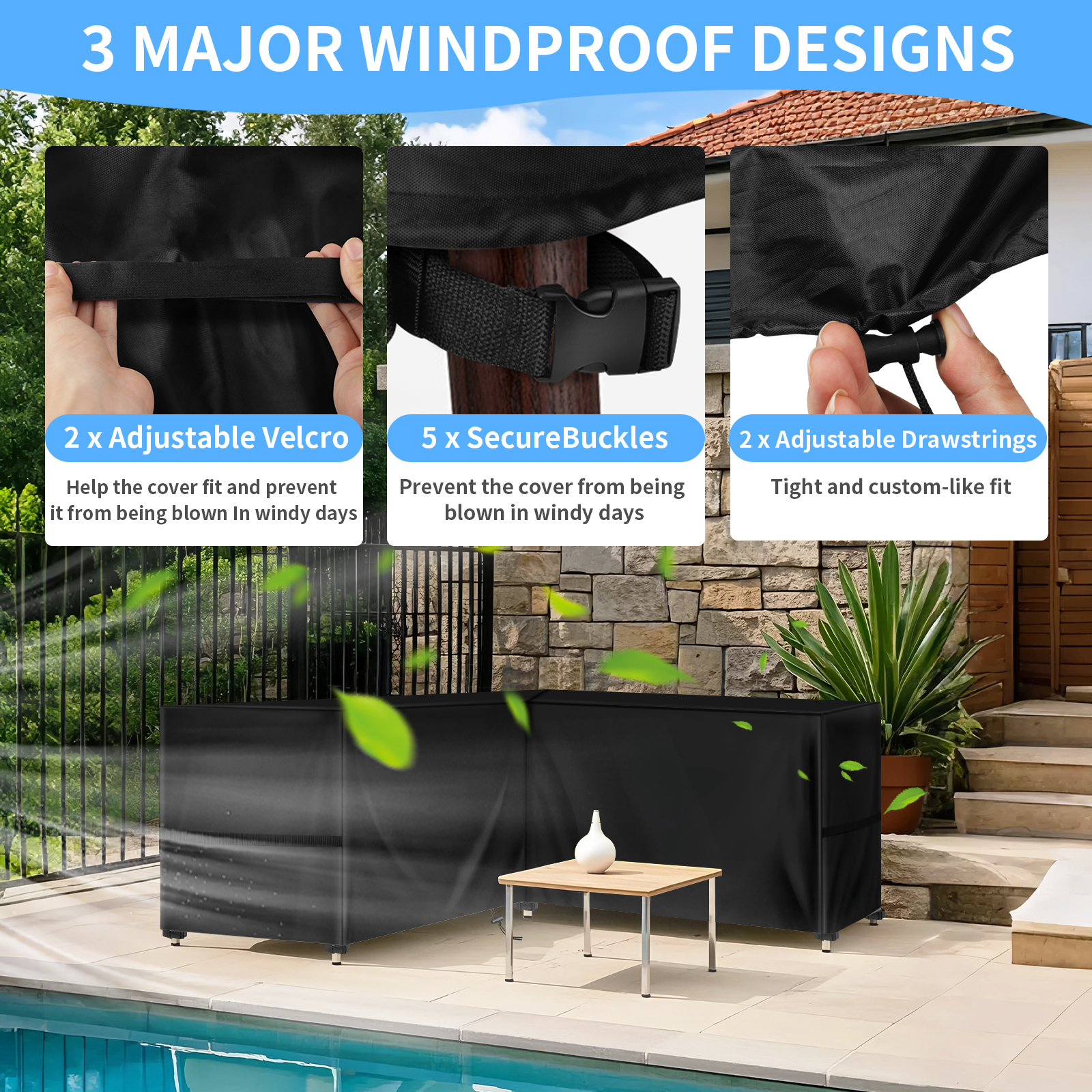 L Shape Furniture Waterproof C - Outdoor Furniture Cover Xl review and price