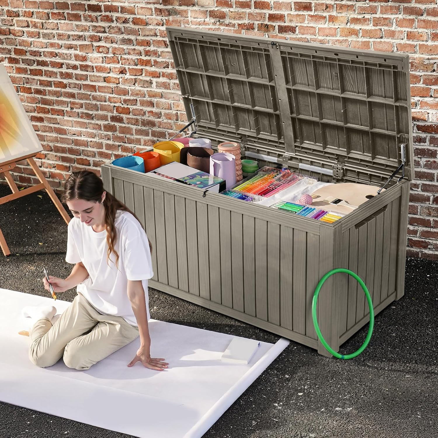 220 Gallon Extra-Large Patio D - Garden Storage Box review and price