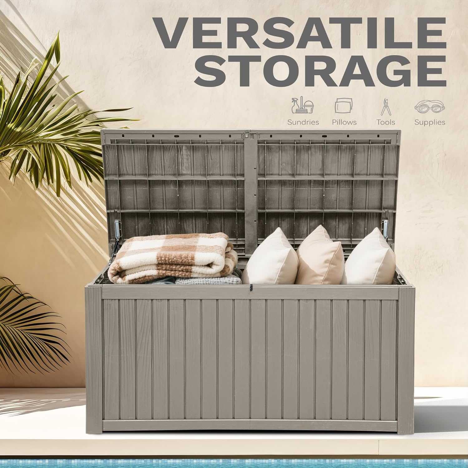 220 Gallon Extra-Large Patio D - Garden Storage Box review and price