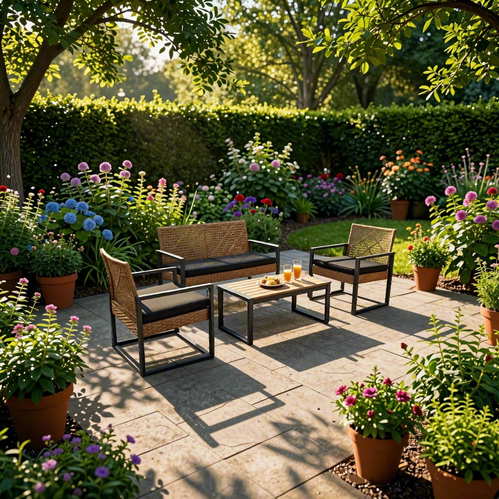 4-Piece Modern Wicker Outdoor  - Outdoor Furniture On Sale review and price