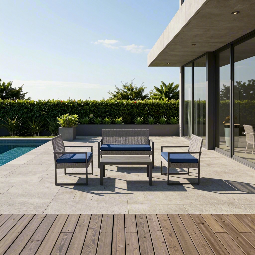 4-Piece Modern Wicker Outdoor  - Outdoor Furniture On Sale review and price