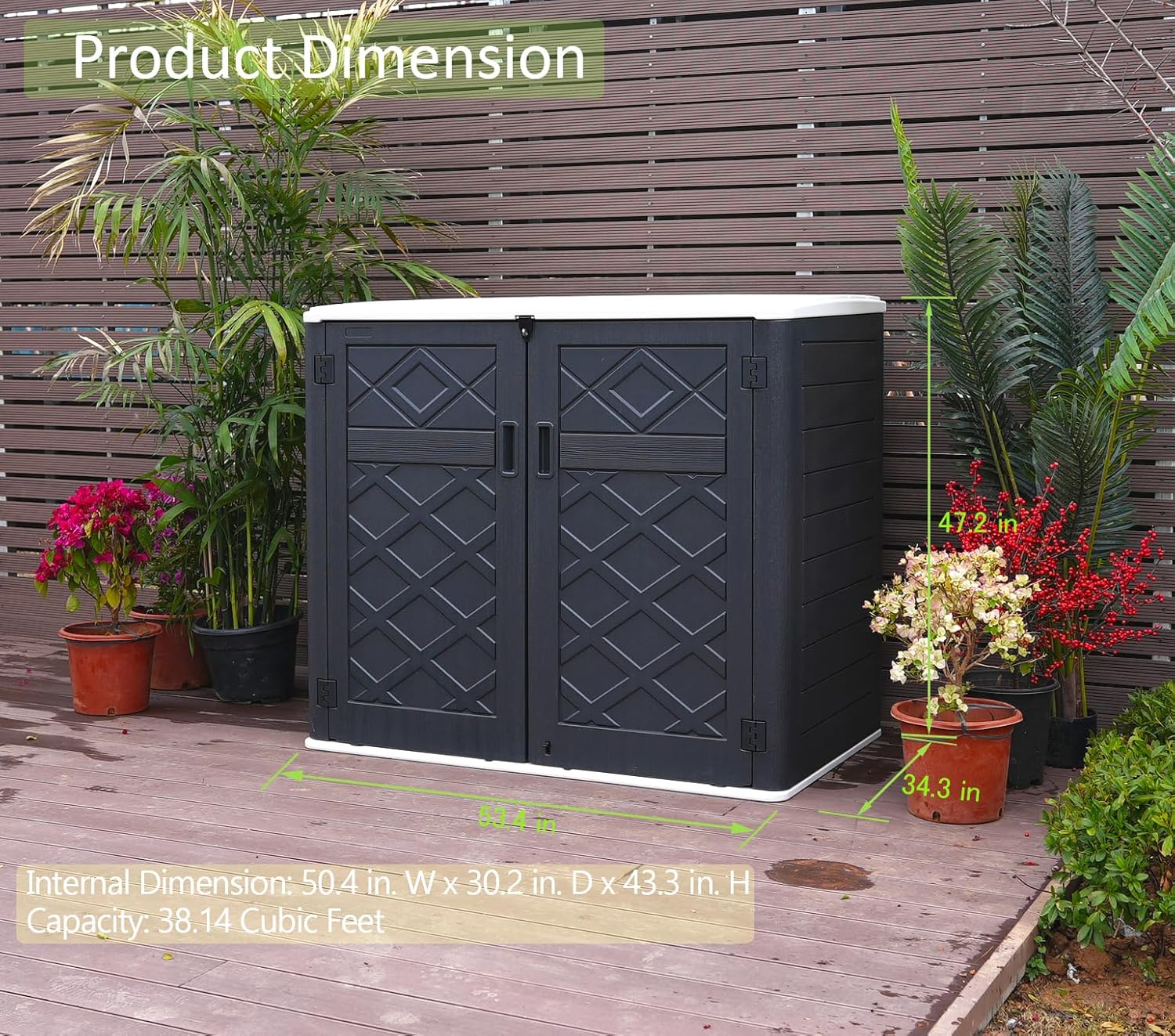 Weather-Resistant Horizontal O - Garden Storage Box review and price