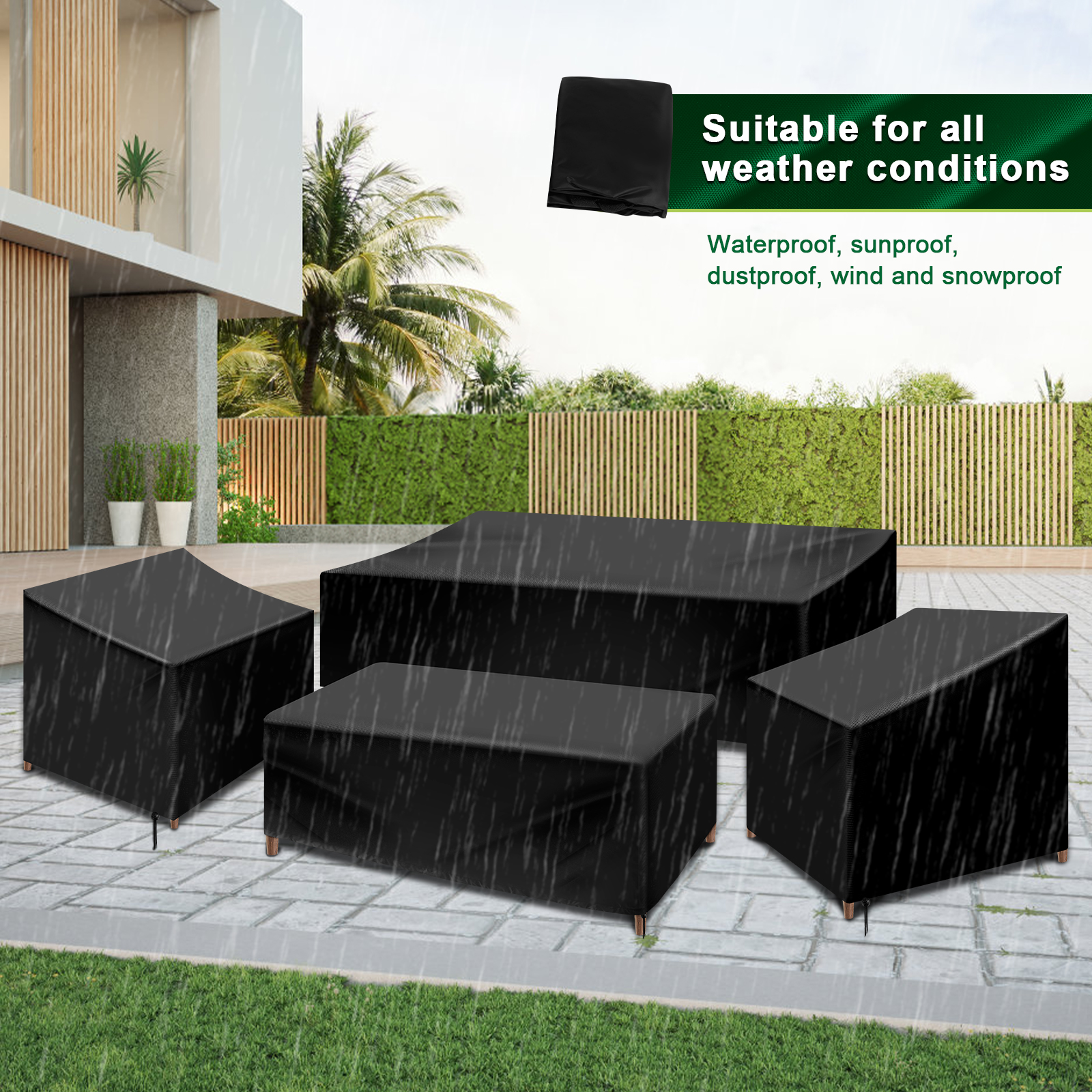 4Pcs Patio Furniture Cover Set - Outdoor Furniture Bali review and price
