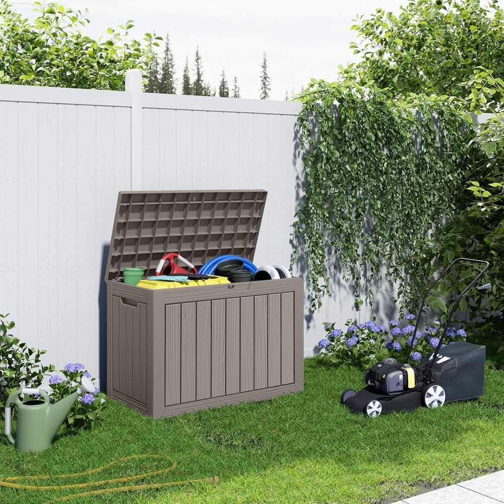45 Gallon Lockable Outdoor Sto - Garden Storage Box review and price