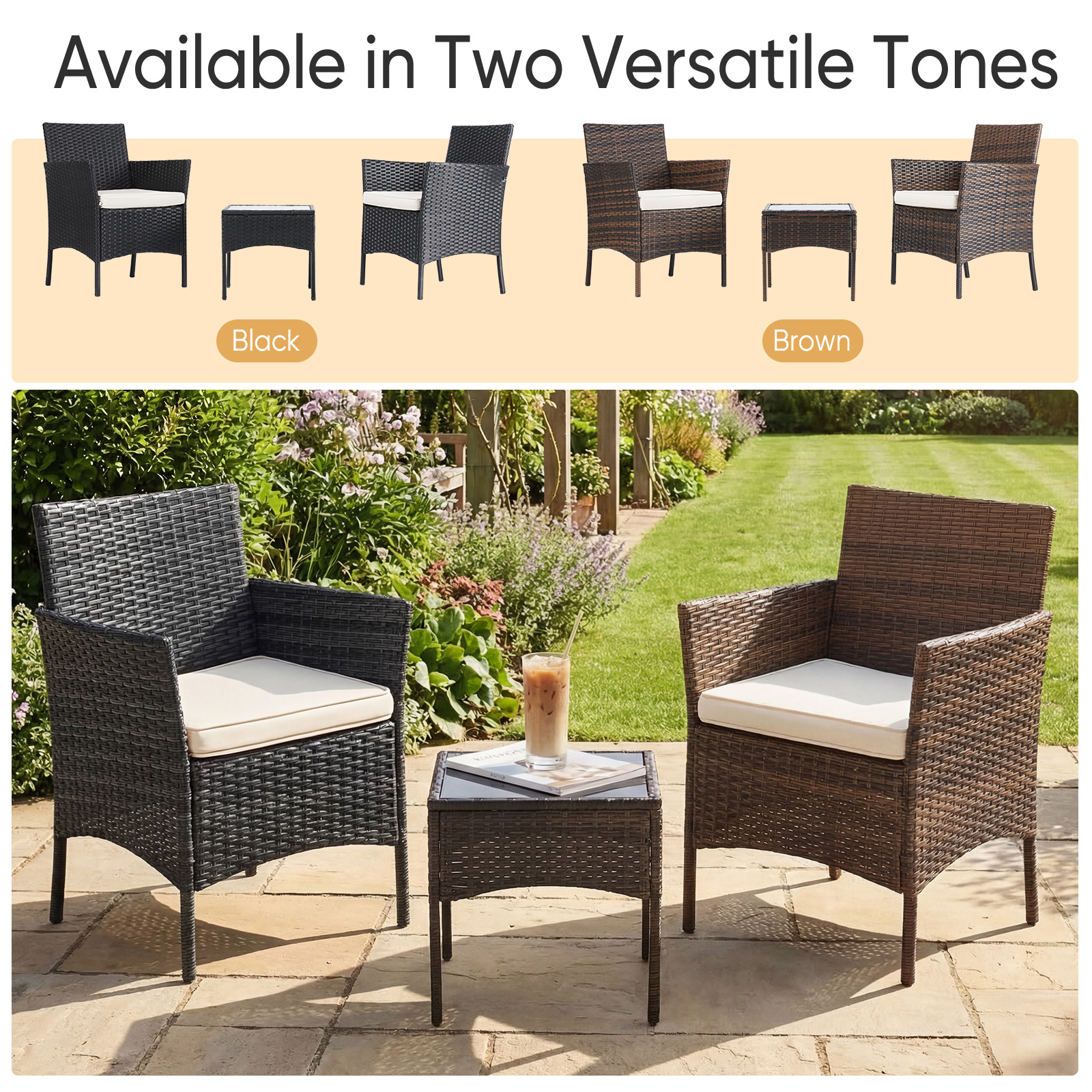 JHK 3 Pieces Outdoor Patio Fur - Outdoor Furniture On Sale review and price