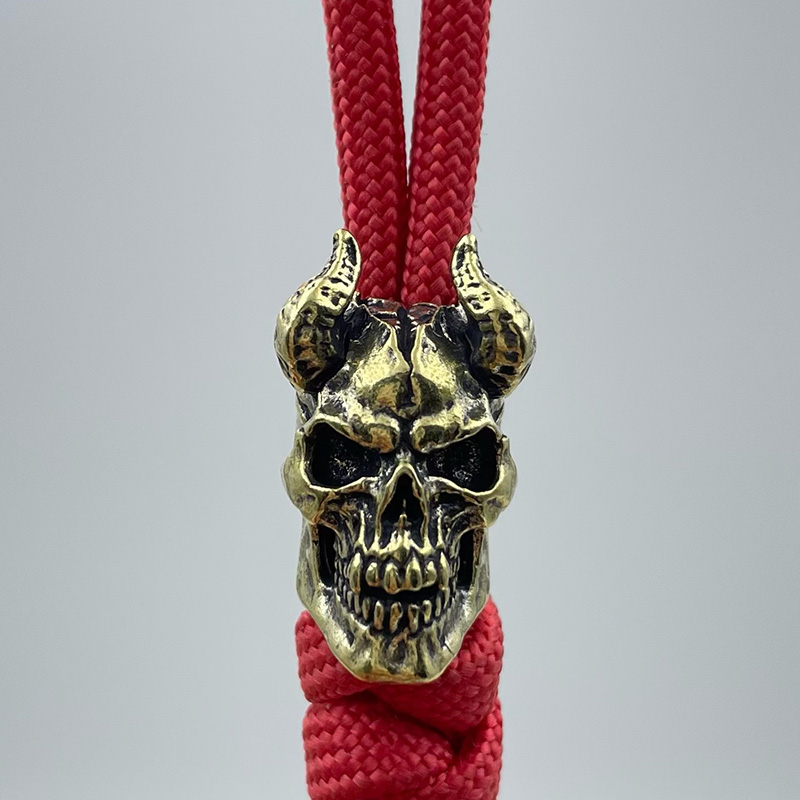 Brass Horned Skull Head Knife  - Outdoor Furniture Diy review and price