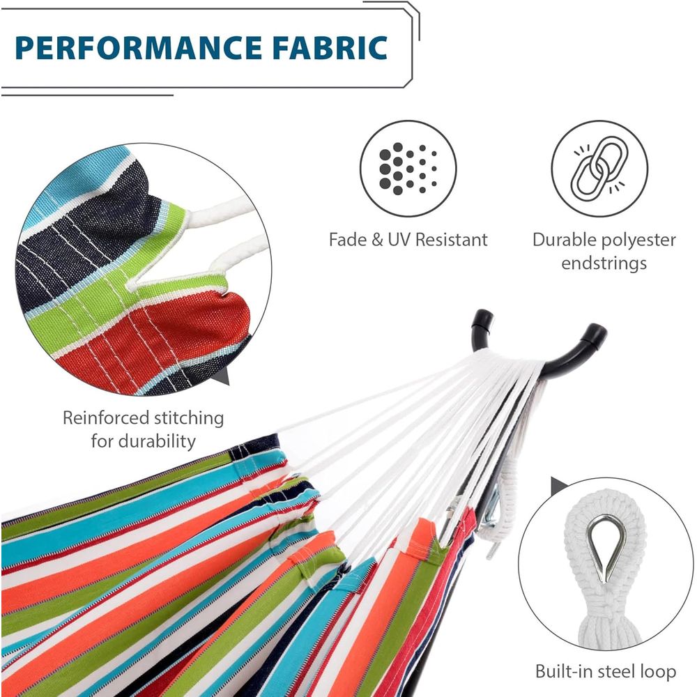 Portable Heavy-Duty Double Ham - Hammock With Stand review and price