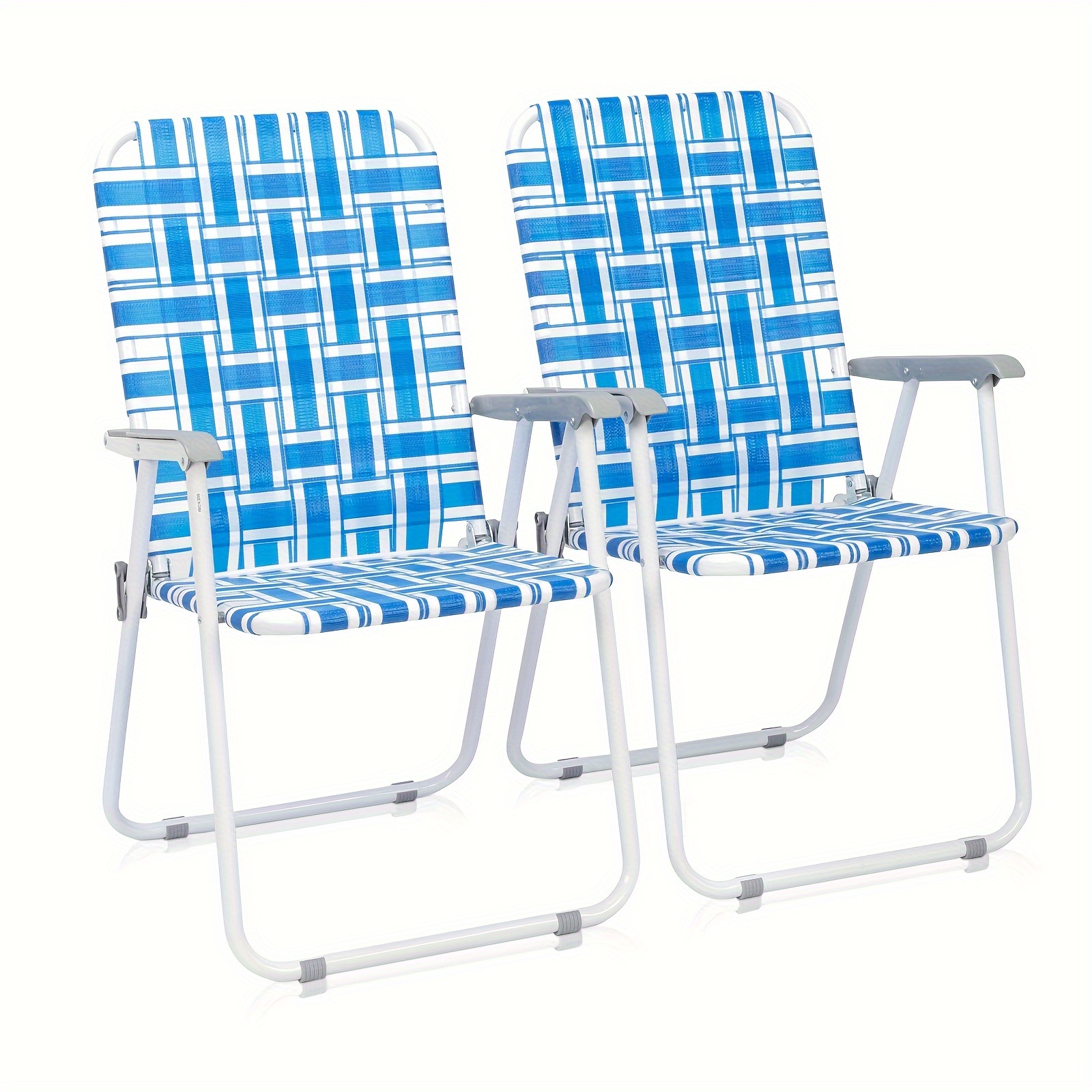 2pcs Beach Chairs, Deep Blue A - Outdoor Furniture Vietnam review and price
