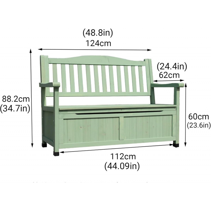 2026 New：48in Wooden Outdoor S - Garden Storage Box review and price