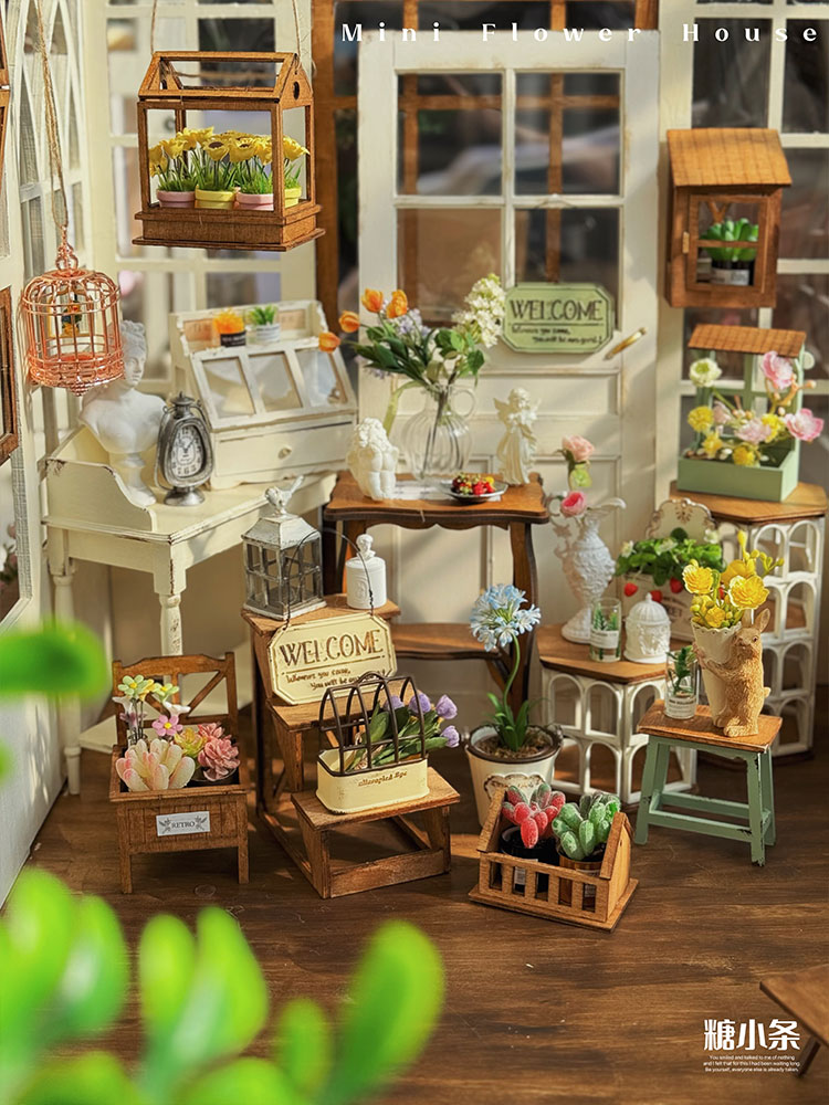 Doll House Miniature Garden Ac - Outdoor Furniture Vintage review and price