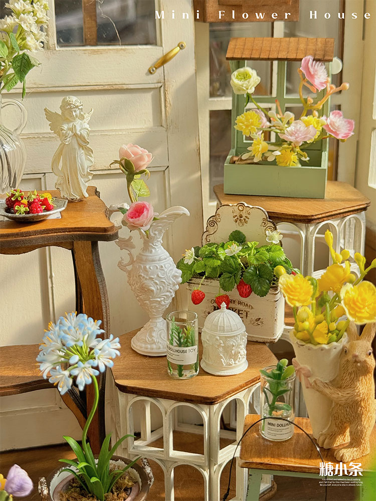 Doll House Miniature Garden Ac - Outdoor Furniture Vintage review and price