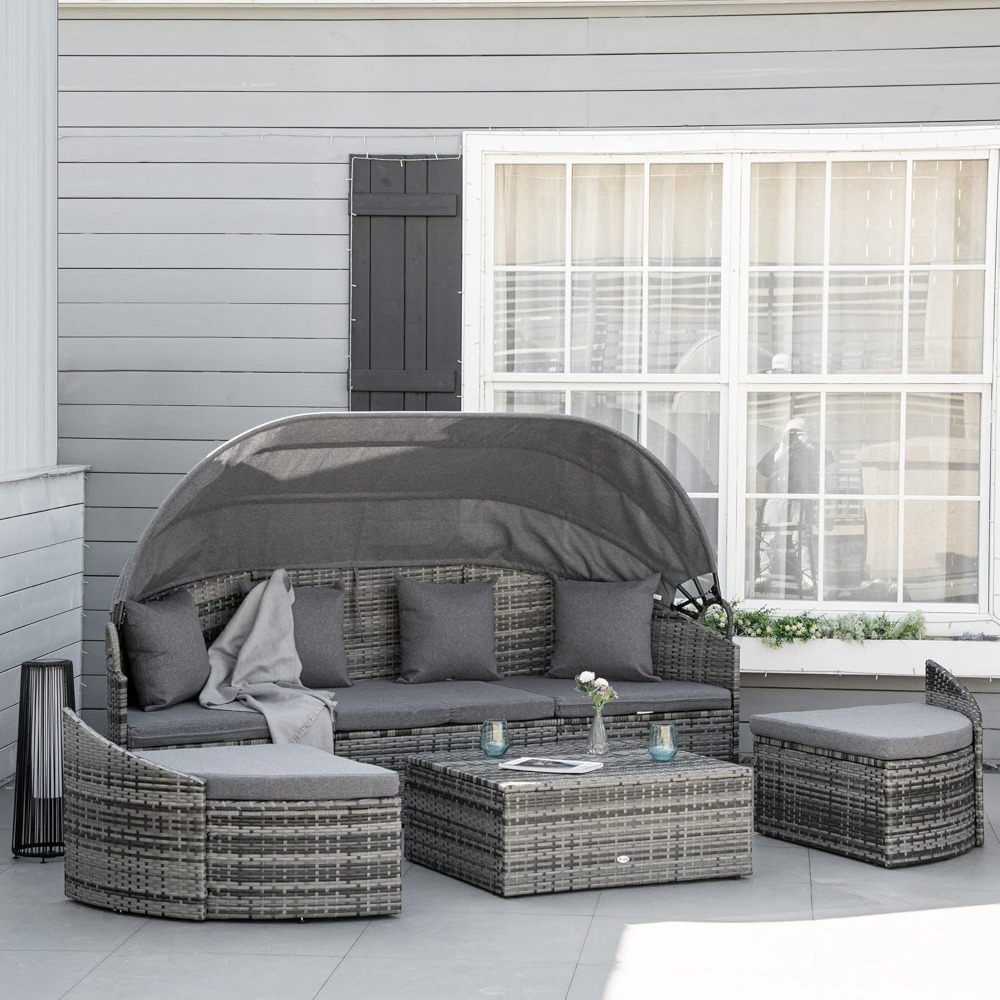 4-Piece Outdoor Rattan Furnitu - Outdoor Furniture On Sale review and price