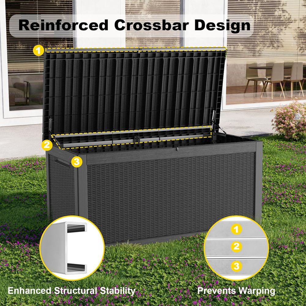 UV-Resistant 320 Gallon Outdoo - Garden Storage Box review and price