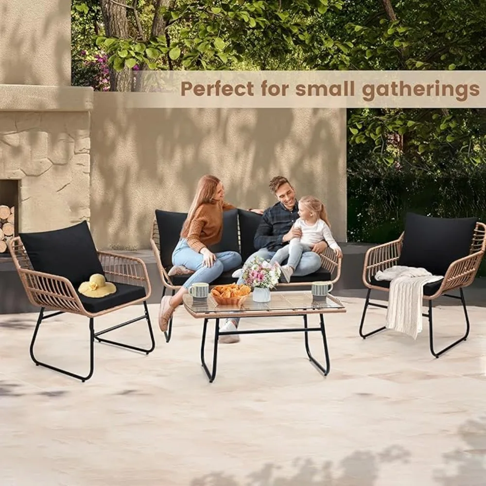 4 Piece Patio Bistro Outdoor u - Outdoor Furniture On Sale review and price