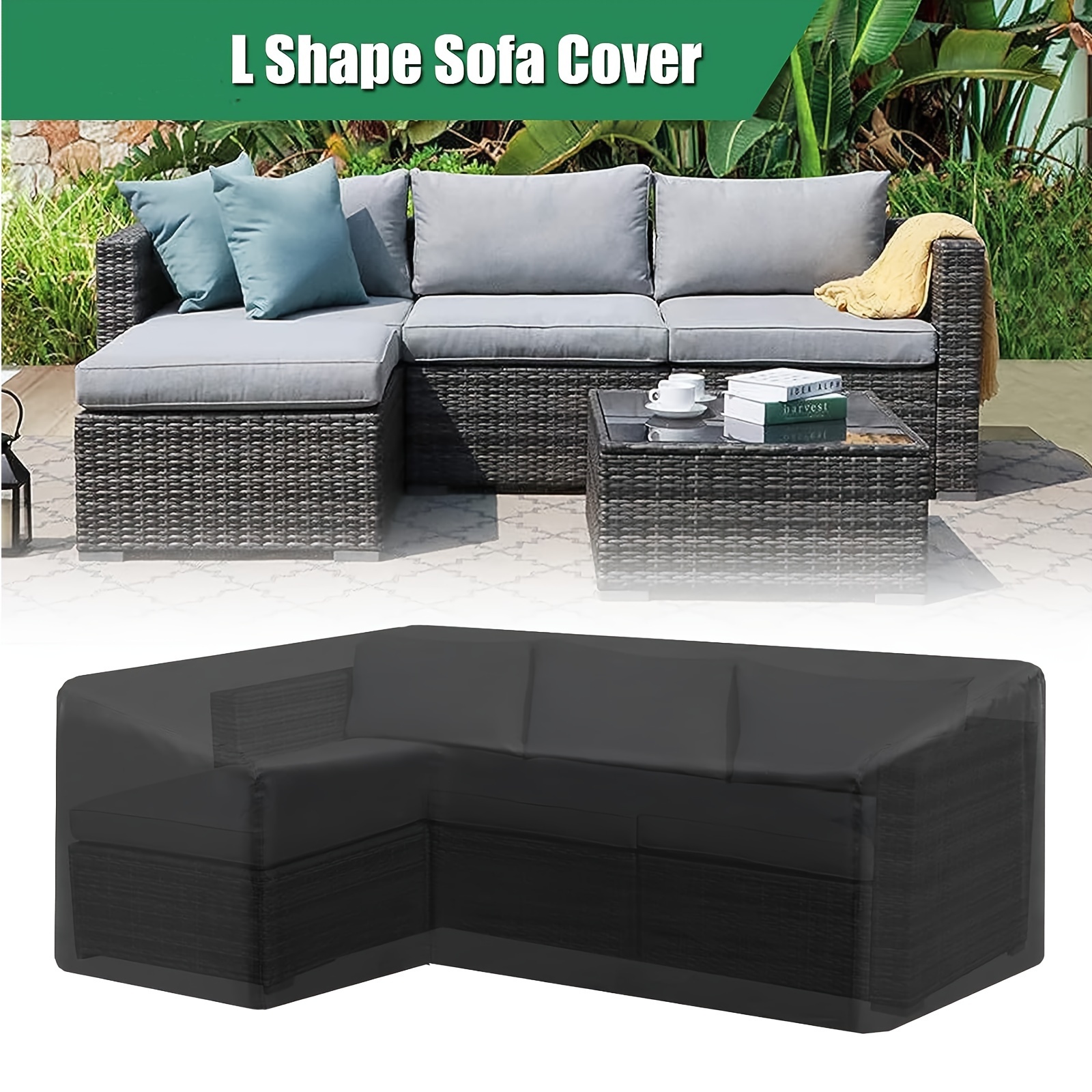 L-shaped Outdoor Sofa Cover, W - Outdoor Furniture Plans review and price