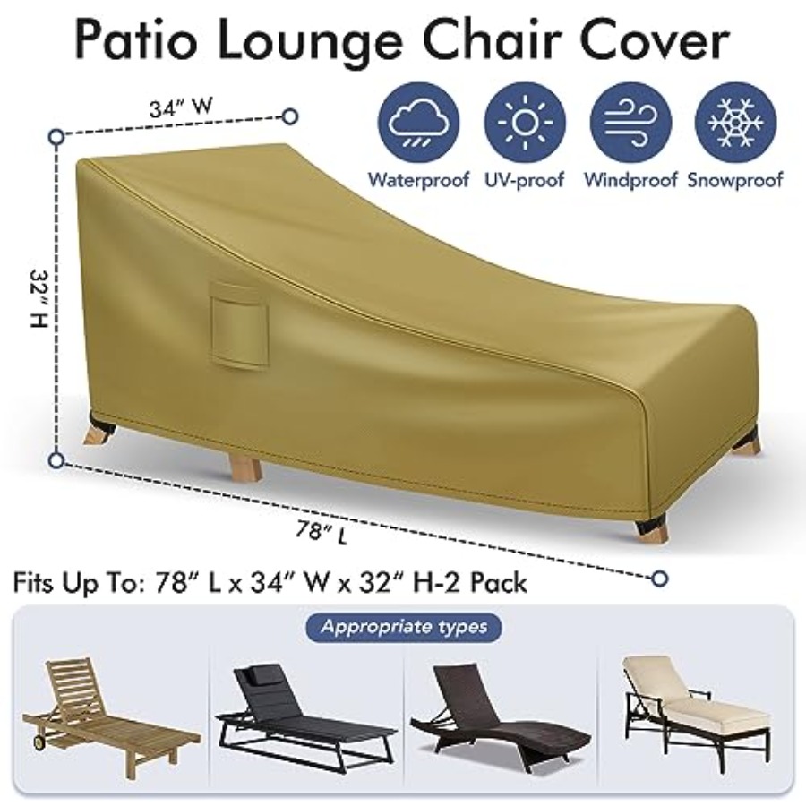 Chaise Lounge Covers Outdoor W - Outdoor Furniture Covers review and price